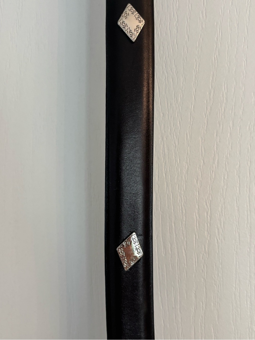 FootJoy Black Leather women’s Belt with Silver Buckle & Golf Accessory Details - Picture 5 of 9